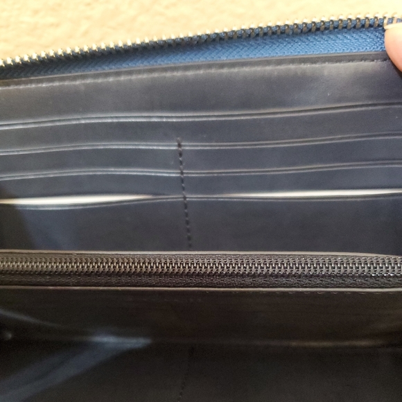 Coach Dempsey Accordion Zip Wallet In Signature Jacquard Witn Stripe And Coach P - Picture 9 of 11